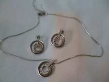 Swarovski necklace earring for sale  NEWBIGGIN-BY-THE-SEA