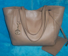 Bolsa de ombro TOMMY Hilfiger bege bronzeada couro pebble shopper - GRANDE COM BOLSA comprar usado  Enviando para Brazil