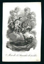 Incisione: MORTE DI S. STANISLAO KOSTKA - E - RB - mm. 80 X 120 - (181) na sprzedaż  Wysyłka do Poland