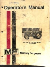 Massey Ferguson MF 255 265 275 Manual do Operador de Trator Guia Vintage comprar usado  Enviando para Brazil