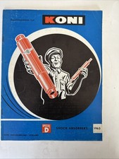Catálogo de piezas de repuesto para amortiguador Koni vintage publicidad manual 1963 segunda mano  Embacar hacia Mexico