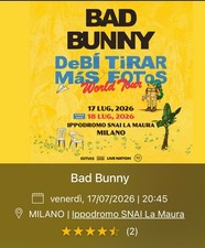 Biglietto bad bunny usato  Italia
