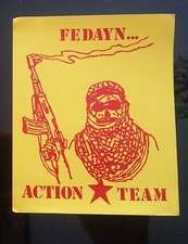 Adesivo fedayn ultras usato  Roma