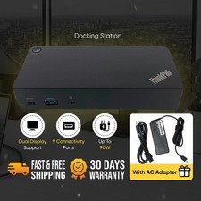 Dock station Lenovo USB-C para ThinkPad T14 T14s T15 X13 L14 L15 Gen 2 com adaptador, usado comprar usado  Enviando para Brazil