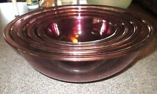 Pyrex cranberry nested for sale  Lake Elsinore