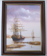 Usado, Pintura em tela emoldurada original Ken Hammond - navios de arte náutica comprar usado  Enviando para Brazil