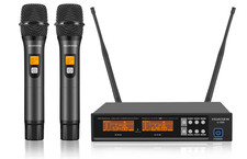 HUASEN microfone sem fio profissional sistema de microfone duplo karaokê vendedor dos EUA LER comprar usado  Enviando para Brazil