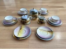 Usado, Antigo Conjunto de Chá Infantil Noritake Pintado à Mão, Casa no Lago com Cachorro - RARO - 1918 comprar usado  Enviando para Brazil