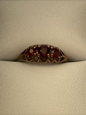 9ct antique garnet for sale  SHEERNESS
