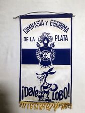 Usado, GIMNASIA Y ESGRIMA DE LA PLATA - BANDERÍN ORIGINAL AÑOS 70 Talla 21 x 33 Argentina segunda mano  Argentina 