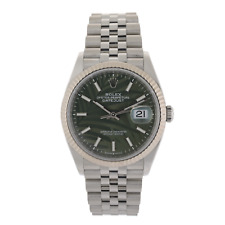 Relógio 2023 Rolex Oyster Perpetual Datejust 126234 mostrador verde palma 36mm conjunto completo comprar usado  Enviando para Brazil