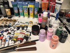 Huge artist acrylic for sale  Cass City
