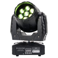 Usado, Eliminator Stealth Wash Zoom 7 x 12 Watt RGBW LED DMX luz de lavagem de cabeça móvel ADJ comprar usado  Enviando para Brazil
