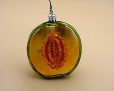 Cantaloupe glass christmas for sale  Pompano Beach