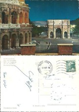 Cartolina illustrata roma usato  Latina