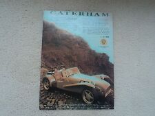 Caterham super advertisement for sale  OLDHAM