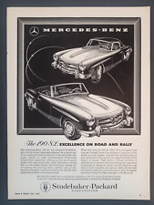 1958 PRINT AD Mercedes-Benz 190 SL "Excellence on Road and Rally" comprar usado  Enviando para Brazil