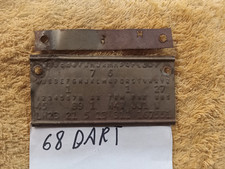 Mopar fender tag for sale  Canoga Park