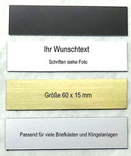 Klingelschild 60x15 namensschi gebraucht kaufen Klingelschild 60x15 namensschi gebraucht kaufen  Berlin