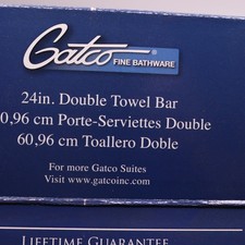Gatco Reveal 24 pol. Barra de toalha dupla em cetim níquel comprar usado  Enviando para Brazil