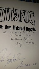 Titanic book signed for sale  MANCHESTER
