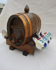 BRITANHA FRANCESA VINTAGE LICOR MADEIRA COBRE BARRIL 6 COPOS EM MINIATURA NO RACK 1960' comprar usado  Enviando para Brazil