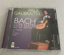 Bach Lute Suites CD Paul GALBRAITH BWV 995-998 DELOS 2000 8 String Guitar, usado comprar usado  Enviando para Brazil