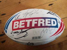 rugby league balls signed for sale  ST. HELENS