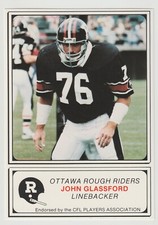 1982 Jogo John Glassford Card #7 Ottawa Rough Riders Laurier comprar usado  Enviando para Brazil