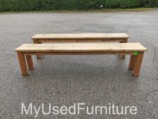 Solid wood bench for sale  ROYSTON