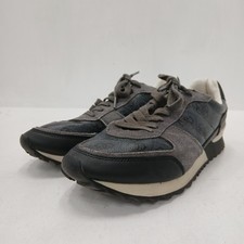 mens grey leather shoes for sale  ROMFORD