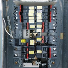 Lote de placa de painel com disjuntores FPE Federal Pacific (até 125) amp principal, usado comprar usado  Enviando para Brazil
