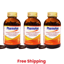3 X Pharmaton com Ginseng G115 100 Comprimidos Ginseng e Selênio Energético Booster comprar usado  Enviando para Brazil