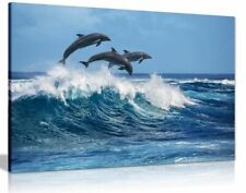 Dolphins jumping blue for sale  LONDON