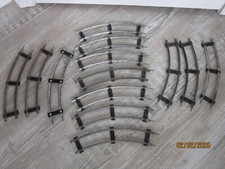 Lote vintage 2 trilhos de metal trilho trilho trilho curva 13 peças, usado comprar usado  Enviando para Brazil