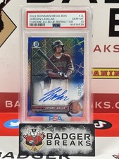 Usado, 2022 Bowman Baseball Jordan Lawlar Chrome refrator azul automático /150 PSA 10 TM comprar usado  Enviando para Brazil
