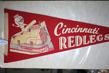 Pennant 1960 Cincinnati Redlegs Crosley Field Vintage Tamanho Completo comprar usado  Enviando para Brazil