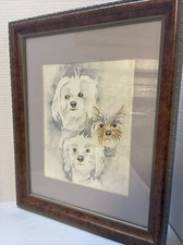 Dogs watercolor painting for sale  Punta Gorda