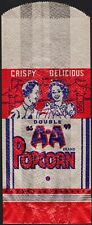 Bolsa vintage DUPLA PIPOCA AA menino menina tenda de circo retratada nova estoque antiga em estado quase perfeito comprar usado  Enviando para Brazil