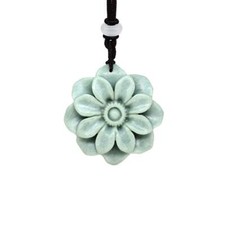 Pingente de flor de jade amuleto amuletos naturais colar joias talismãs verdes comprar usado  Enviando para Brazil