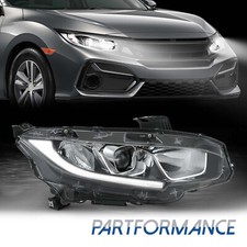 Para 2016-2021 Honda Civic halogênio com projetor LED DRL farol lateral do passageiro comprar usado  Enviando para Brazil