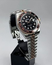 Custom Watch Mod 40mm NH34Automatic Sapphire 316L Steel GMT Red Beer, usado comprar usado  Enviando para Brazil