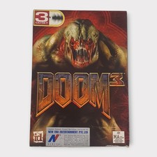 Jogo de PC Doom 3 (2004, Activision) conjunto completo de 3 discos na caixa terror sobrevivência, usado comprar usado  Enviando para Brazil