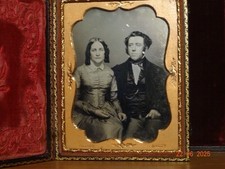 Daguerreotype seated couple for sale  CAMBRIDGE