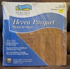 Fonte de superfície Hevea Parquet item # 53578 cor castanha pacote com 10 azulejos (12 X 12 comprar usado Fonte de superfície Hevea Parquet item # 53578 cor castanha pacote com 10 azulejos (12 X 12 comprar usado  Enviando para Brazil