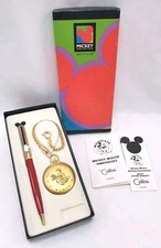 Disney Colibri Vintage Mickey Mouse Relógio de Bolso e Caneta (Caixa Mickey) - Aposentado comprar usado  Enviando para Brazil