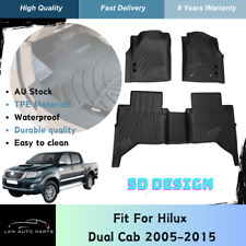 Tapetes de assoalho luxuosos 5D TPE para Toyota Hilux cabine dupla 2005-2015 à prova d'água comprar usado  Enviando para Brazil