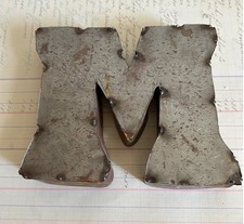 Galvanized metal letter for sale  Bellefontaine