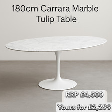 180cm carrara marble for sale  HORLEY
