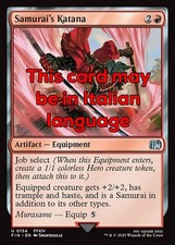 Mtg samurai katana usato  Italia